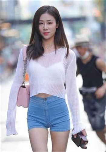 宽松超短裤见b